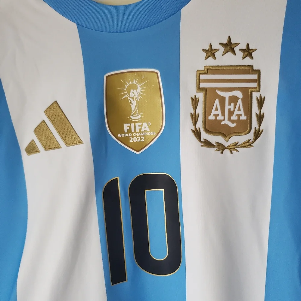 Adidas Argentina 2024 Messi 10 Home Jersey AFA Copa America Men Size Large